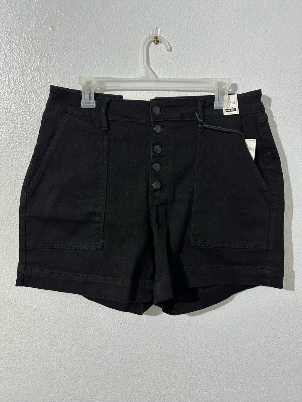 NWT Judy Blue Womens 1X High Waisted Button Fly Trouser Shorts Summer School